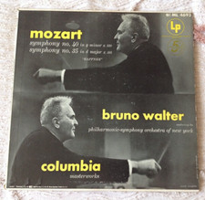 Bruno Walter Mozart: Symphonies 35 & 40 Vinyl LP . Free UK Postage
