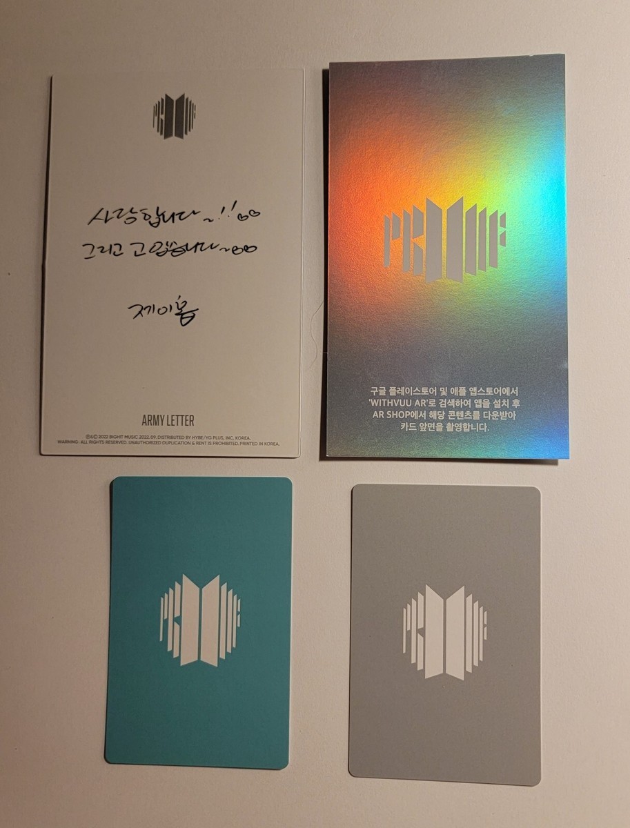 BTS Proof Collector’s Edition SET J-HOPE BTS Proof Collectors Edition J-HOPE Hoseok Premium Photo and