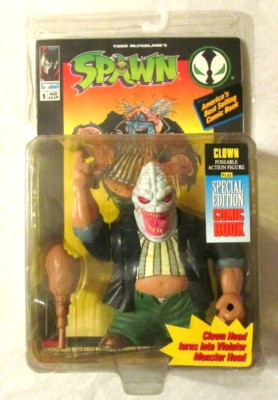 McFarlane Toys Spawn CLOWN Figure & Special Edition Comic Book ~ 1994 ...