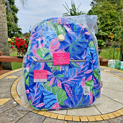 Lilly Pulitzer Printed Athletic Sport Backpack - Blue Grotto Beleaf In Yourself Lilly Pulitzer Printed Athletic Sport Backpack - Blue Grotto  main image 4