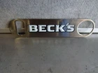 Becks Stainless Steel Bartenders Speed Bottle Opener NEW