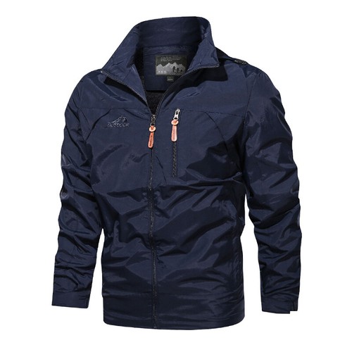 Mens Waterproof Soft Shell Outdoor Jacket Windbreaker Lightweight Hooded Coats - Picture 12 of 17