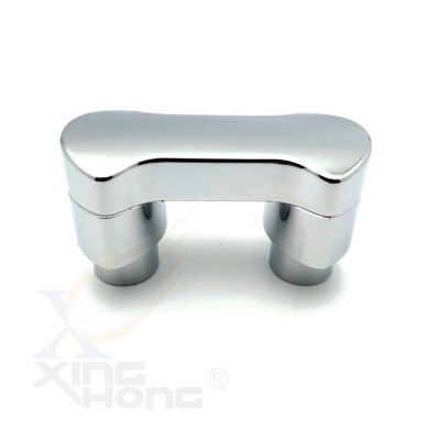 Chrome 1'' Hefty Handlebar Riser/Top Clamp Kit 2'' Tall For Harley Softail