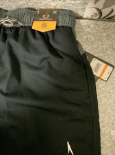     Men's 9" Swim Shorts - Black and Grey Small UPF 50 Sun Protection   