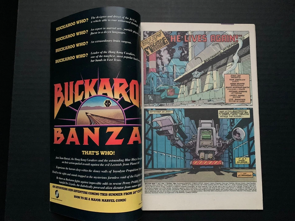 Machine Man #1-4 Complete Run (Marvel-1984) 1st Arno Stark - Windsor-Smith Art! - Image 3 of 4