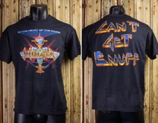 Vintage Winger In the Heart of the Young Concert T Shirt 1990 Black