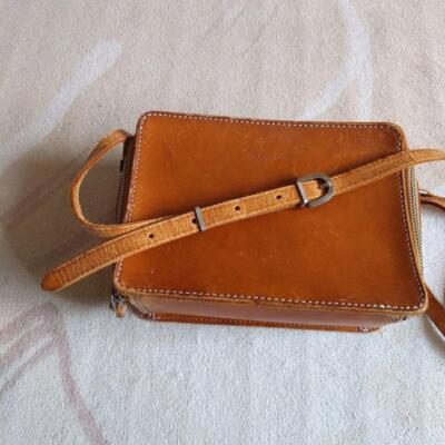 Courreges Bag Brown 7.8 inch Zipper