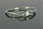 4Ct Round Cut Lab Created Diamond Women's Bangle Bracelet 14K White Gold Plated