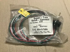 NEW NIB TPC Wire & Cable 84700 female 4 pole MINI receptacle Super-Trex pigtail