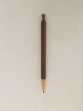STIK Vintage Antique Style Turned sign pen gold / brown Made in USA