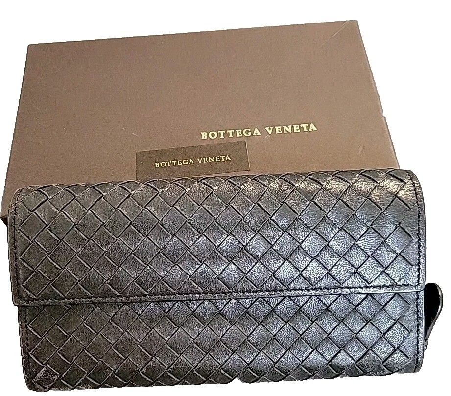 小物 BOTTEGA VENETA Intrecciato Compactwallet Bottega Veneta Small Intrecciato Leather Bi-Fold Wallet