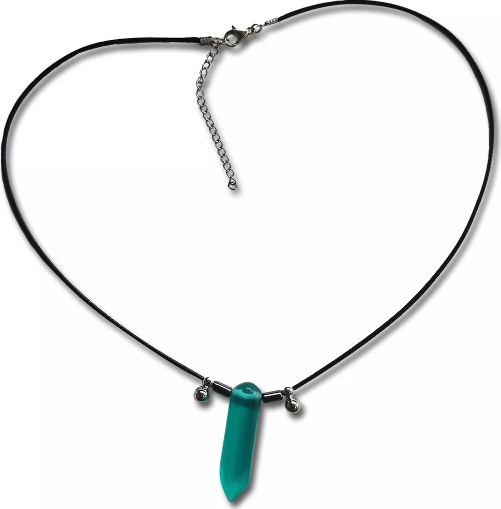Naruto Tsunade First Hokage Green Crystal Cosplay Necklace Anime