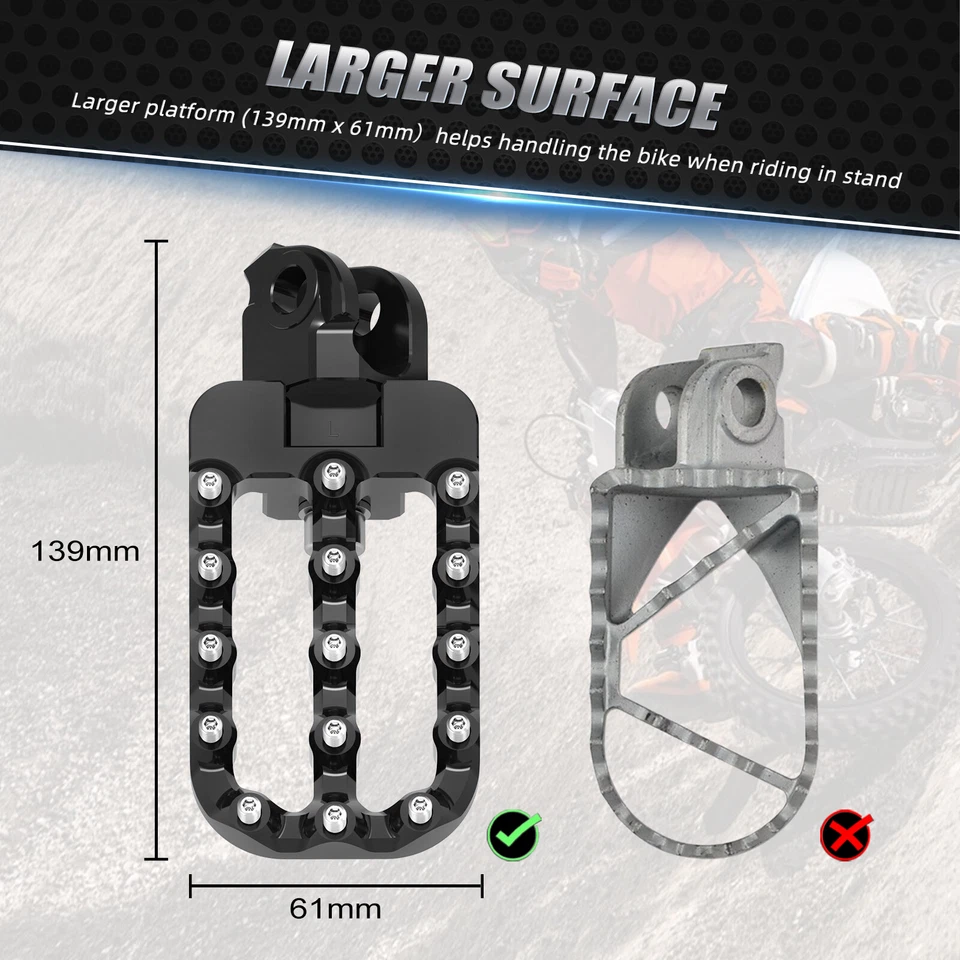 Espalda ancha ajustable anodizada para KTM 950 990 Adventure/Supermoto 2002-2014 Foto 3 de 4