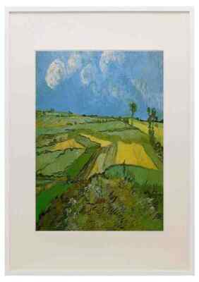 Wheat Fields At Auvers Under A Cloudy Sky 1890 A3 A4 Framed Print Picture