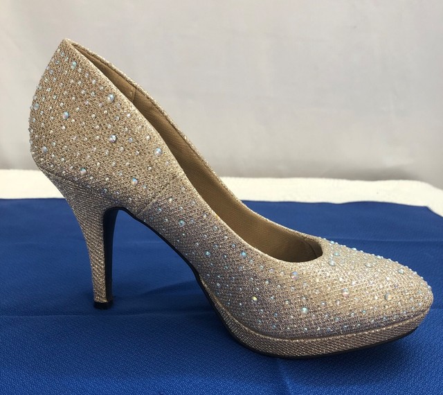 silver slipper shoes