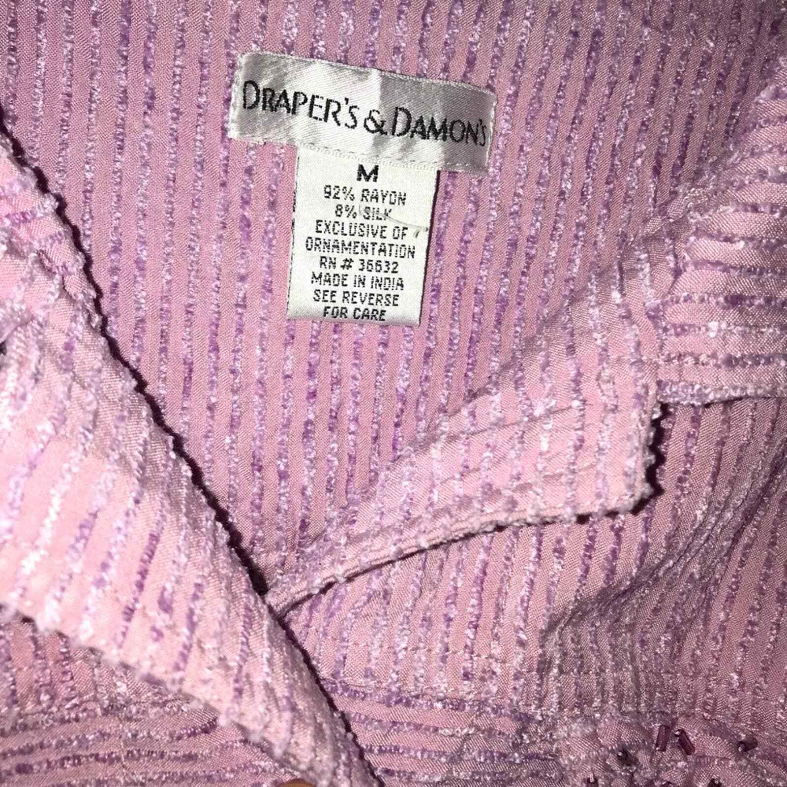 Draper Label Draper’s and Damon’s Purple Button-down Shirt, Size, M | eBay