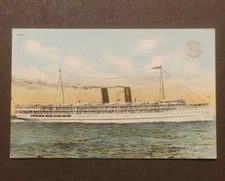 Ship postcard Ocean Liner S.S. Yale & Harvard of Los Angeles Steamship Co.