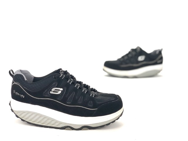 skechers shape ups black