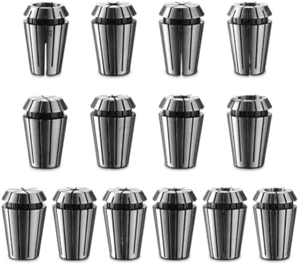 Genmitsu ER20 Router pinza, 14 pezzi, 1/16 â€³ a 1/2 â€³ CNC Incisione Router Bi