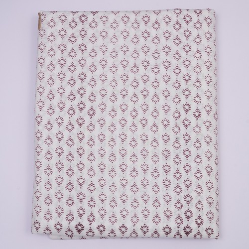 Tela estampada sanganeri natural india de algodón hecha a mano con estampado de bloques a mano de 5 yardas. - Imagen 3 de 7