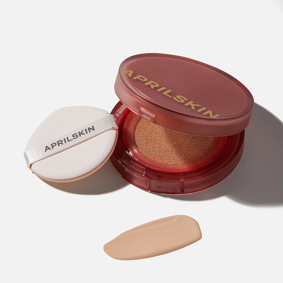 Base Cojín APRILSKIN Hero 12g + 12g Recarga Acabado Satinado, K-Beauty Foto 2 de 4