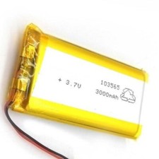 50pcs 3.7V 3000mAh 103565 Li-Polymer Li Lipo Battery For GPS MP4 TABLET