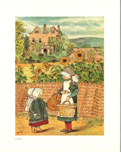 Vintage-Art-Print-of-Two-Young-Girls