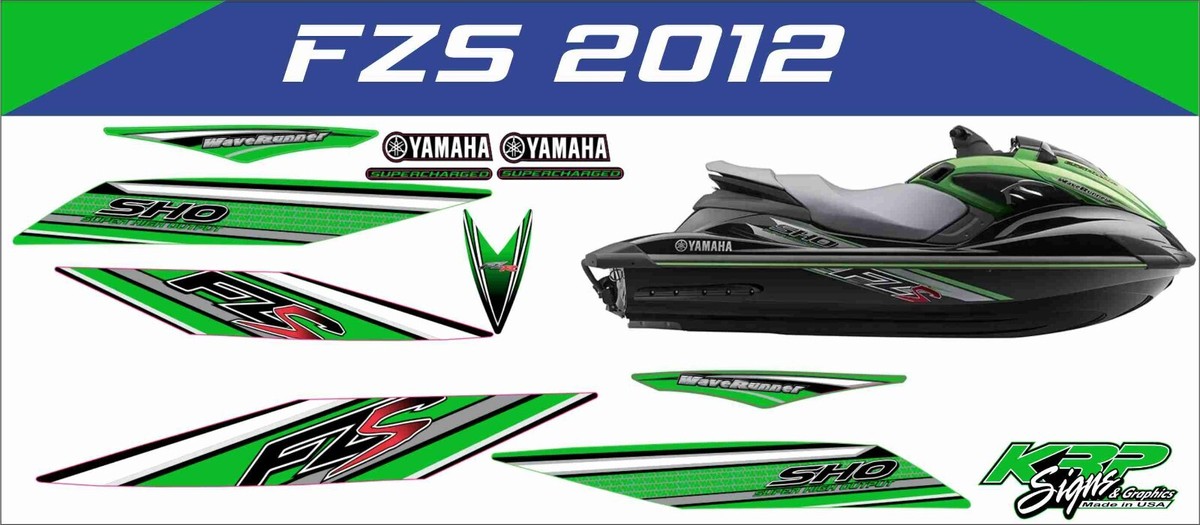 YAMAHA WAVERUNNER FZS SHO 2012 Graphics / Decal / Sticker Kit
