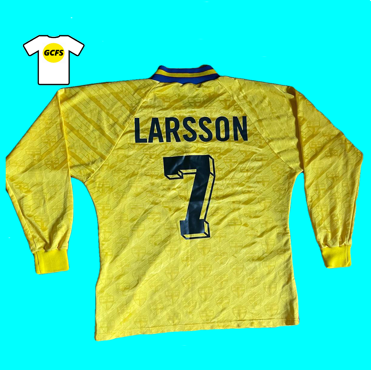 Sweden Home Football Shirt 1994 – 1996 #7 Larsson Size L | eBay Sweden Home Football Shirt 1994 – 1996 #7 Larsson Size L | eBay