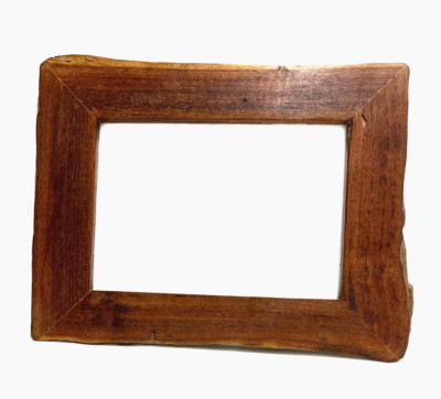 Naturholz Bilderrahmen rustikaler Stil - Fotogröße: 7'' x 5''