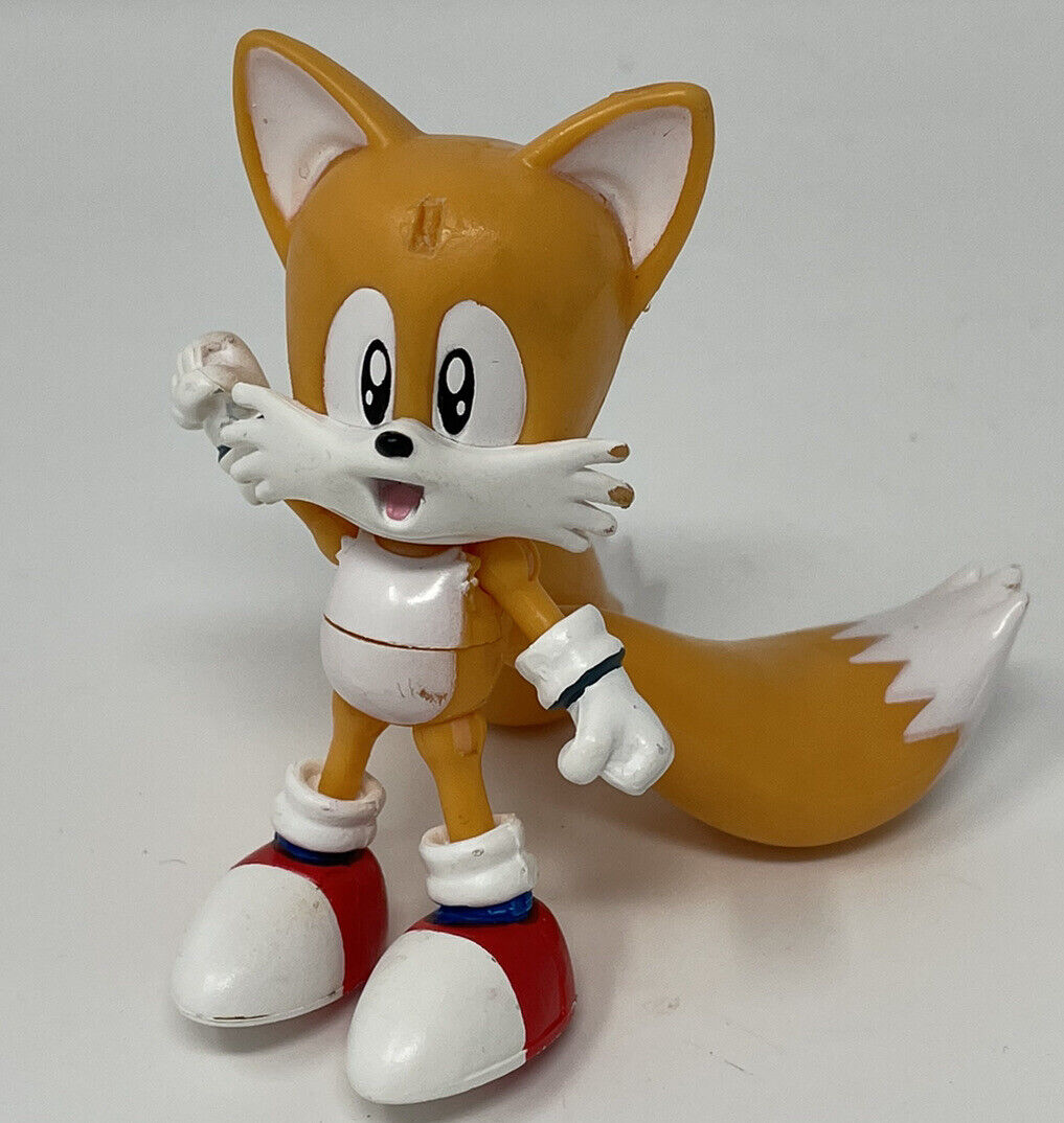 Sonic Hedgehog Classic Tails Action Figure 3” Inch Sega Posable RARE.