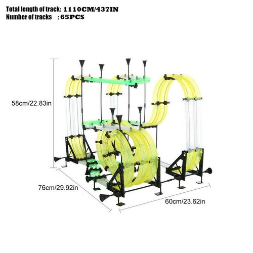 Autoflier AF669 Dual Track Competition Infrarot RC Cars mit 65 Stück Spur TY05 - Bild 5 von 10