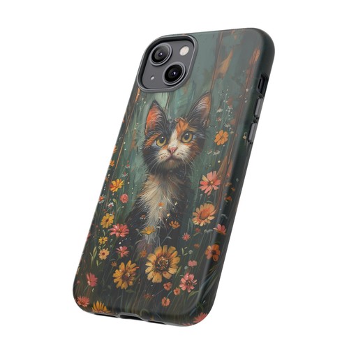 Calico Cat Pastel Floral Phone Case for iPhone, Samsung Galaxy, Pixel - 第 47/191 張圖片
