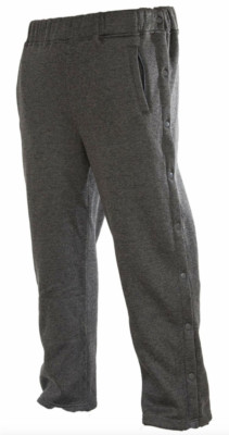 Funny Guy Mugs Retro Tearaway Sweatpants Premium Breakaway Pant Charcoal, Medium