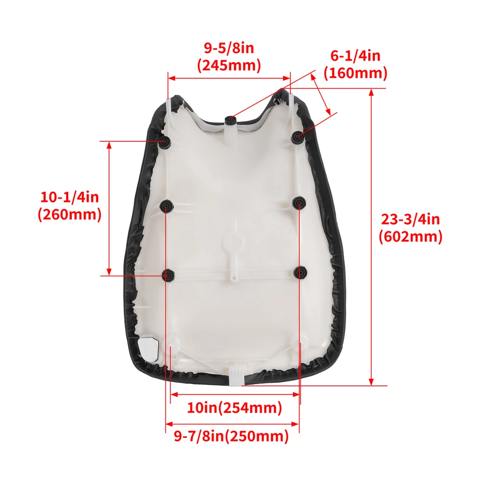 For Yamaha Grizzly 700 YFM700F 4X4 2007 2008 2009 2014 2015 Complete Seat Black - Image 2 of 4