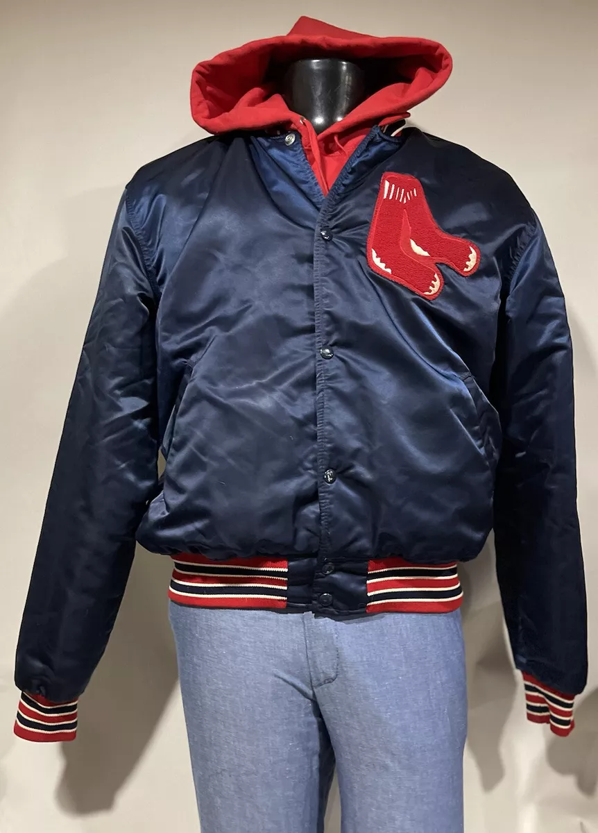 Maker of Jacket Bomber Jackets Red Vintage MLB Boston Sox