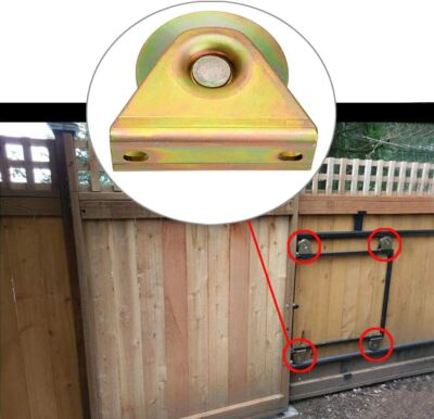 Galvanized Steel V Groove Sliding Gate Wheels 3 Inch Heavy Duty