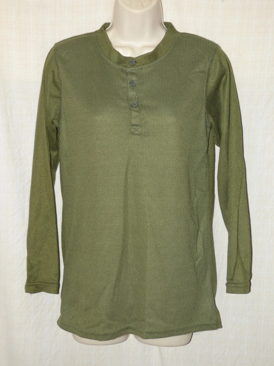 Green thermal best sale shirt