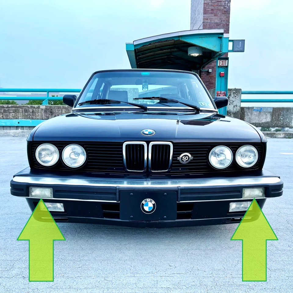 1988 BMW E28 5-Series US Spec OEM Genuine SIDLER Clear Turn Signal Lens Set L&R - Изображение 2 из 4