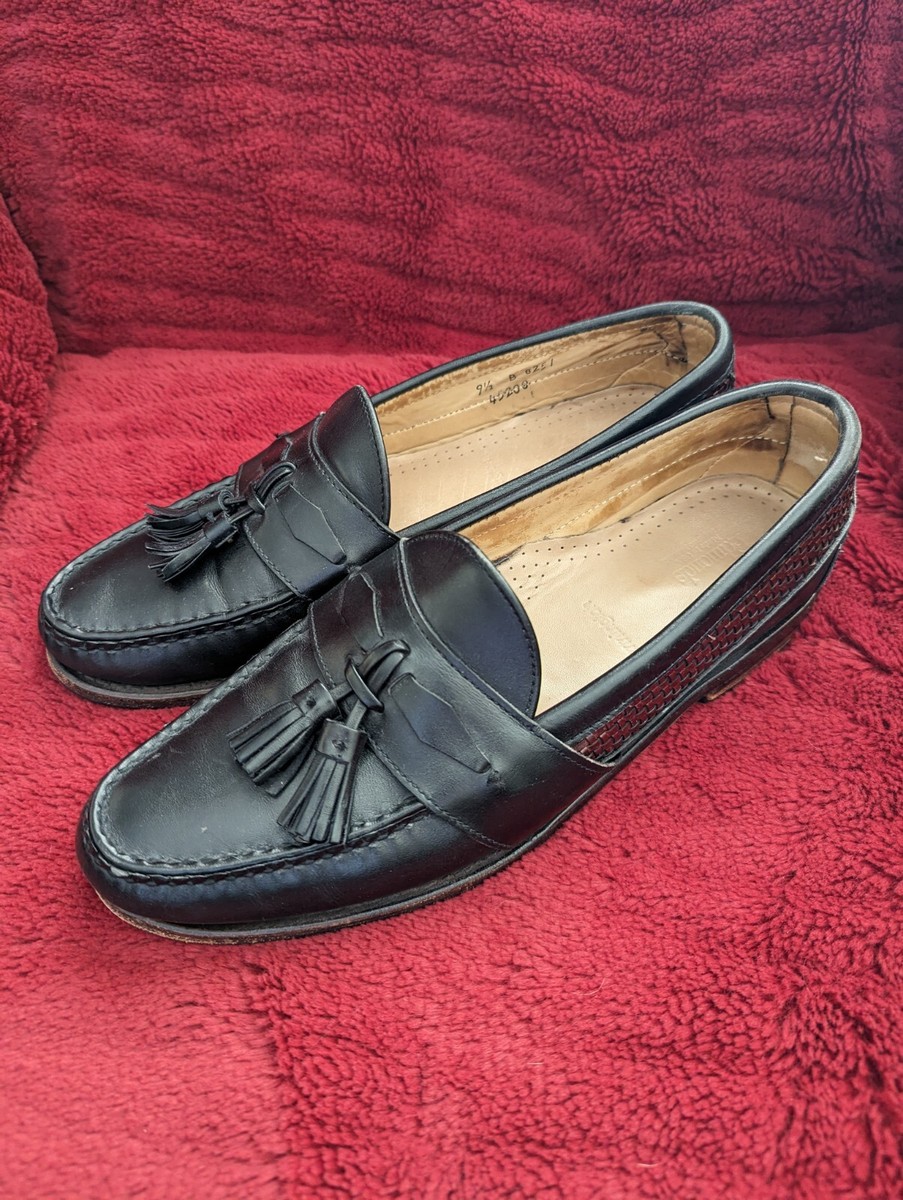 ALLEN EDMONDS Bennington Leather Tassel Loafers Shoes 9.5B  display picture 1