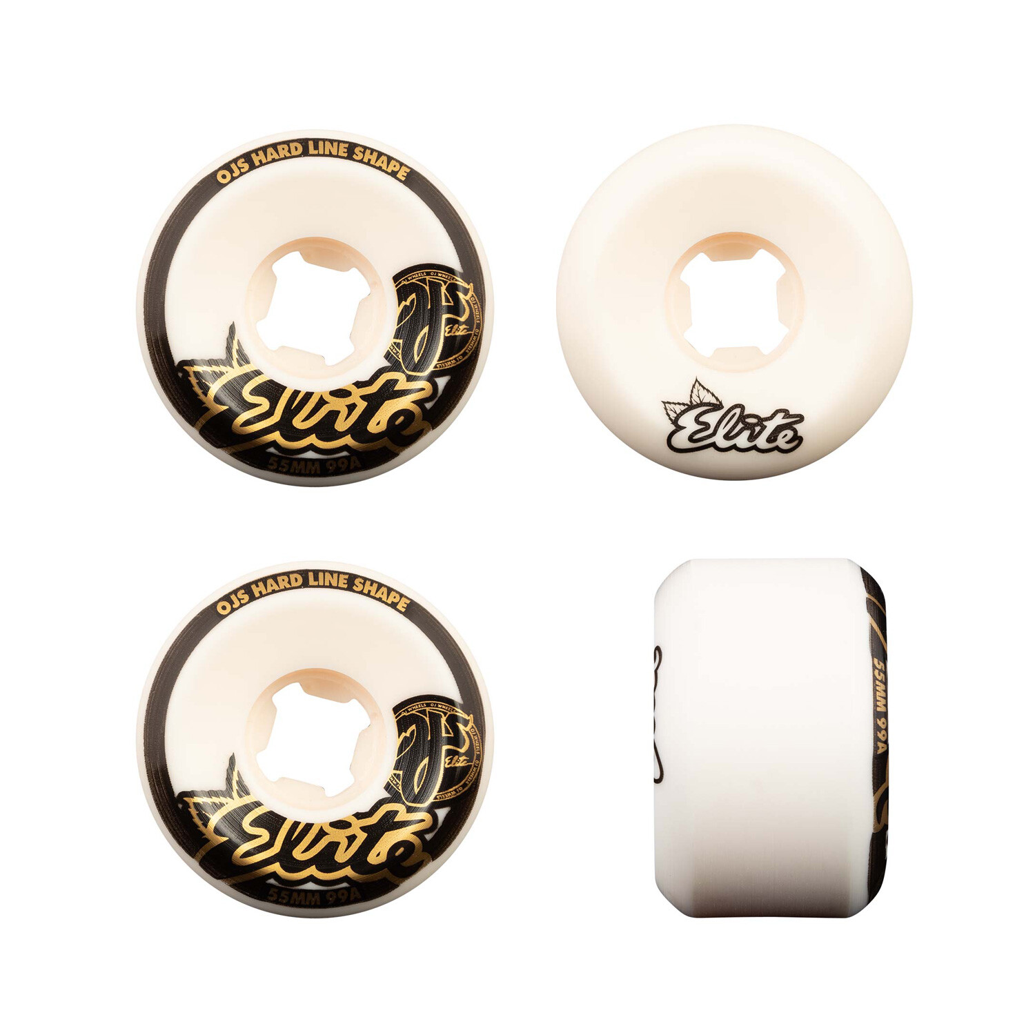 Wheels 55mm Elite Hardline 99a White