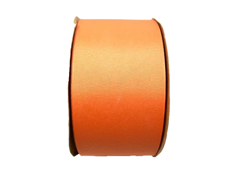 Wide Orange Grosgrain Ribbon 3 inches wide x 10 yards Offray Pumpkin Spice B35 - Picture 4 of 4
