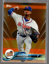 2018 Topps Pro Debut Orange #193 Justin Dunn /25