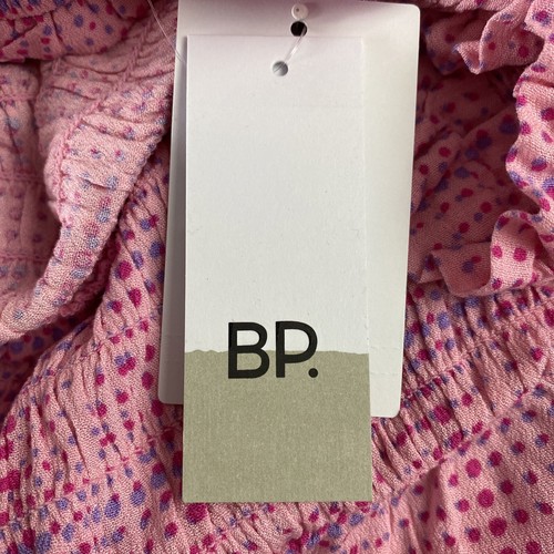 NWT BP. Smocked Bodice Romper In Pink Geodot Plaid Size 2X - Picture 2 of 2