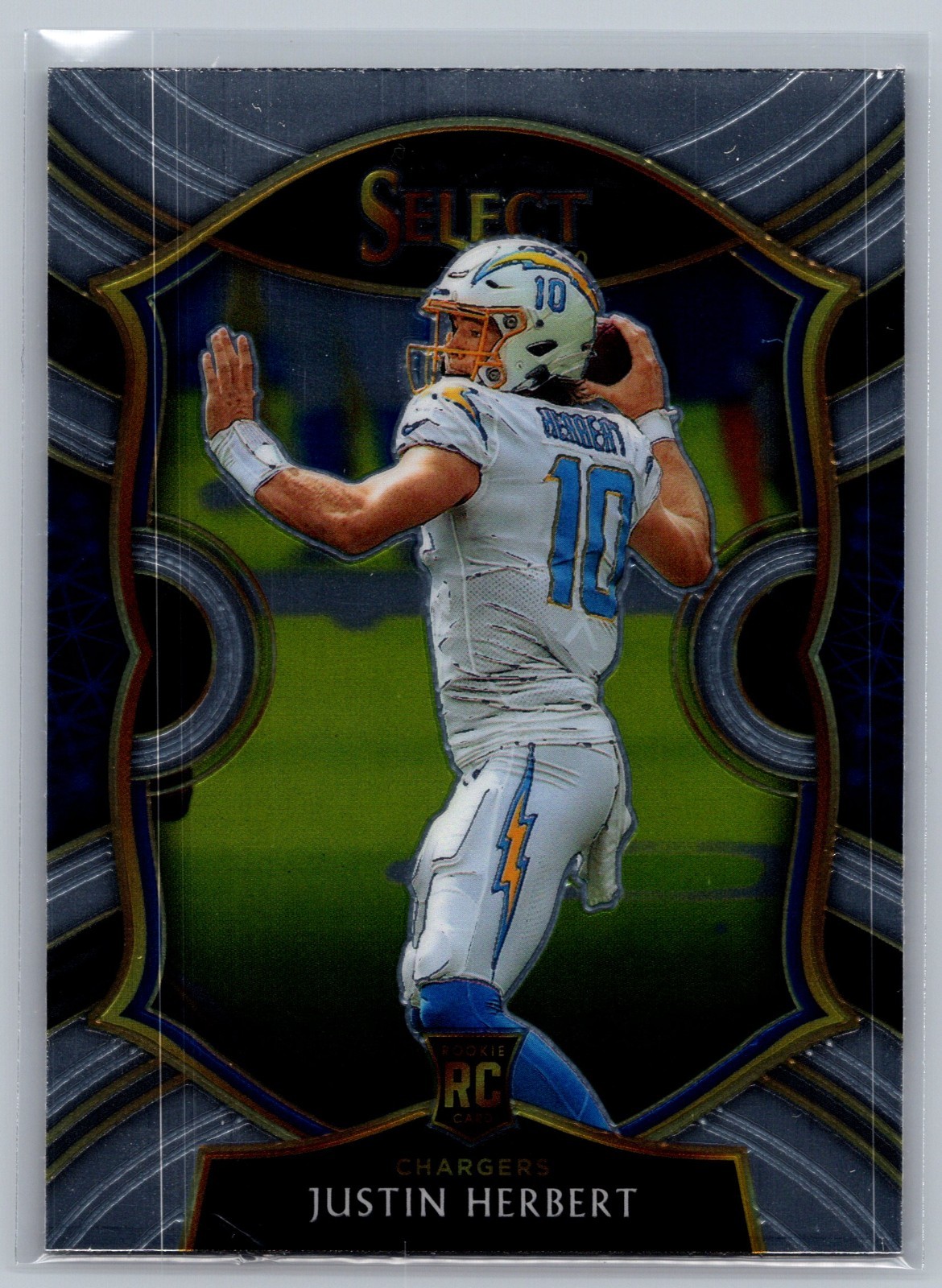 2020 Panini Select Justin Herbert ROOKIE #44 LA Chargers Oregon Ducks