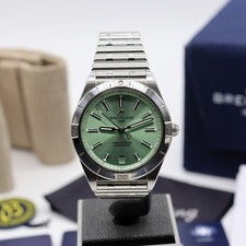 Breitling ladies Chronomat 36mm automatic watch just serviced Breitling warranty