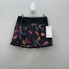 Lululemon Pace Rival MR Floral Skirt Long Athletic Skort W8ACQT Womens sz 4 NEW