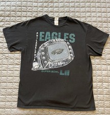 2017 Philadelphia Eagles Super Bowl LII 52 T-Shirt Adult Large SEE DESCRIPTION