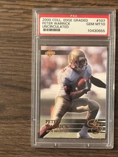 2000 COLLECTOR'S EDGE GRADED #107 PETER WARRICK UNCIRCULATED PSA 10 # 10430655