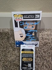 Funko Pop Edward  James Olmos Signature Autograph JSA COA Commander Adama BSG